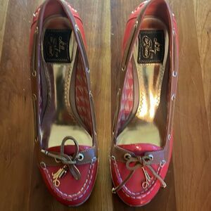 Millys for Sperry coral wedge espadrilles size 7